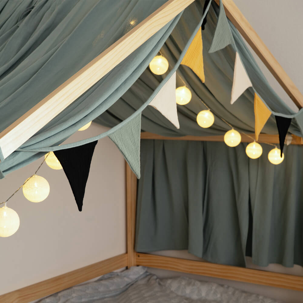 Home Deluxe Set de décoration pour lit d'enfant VELINDO Kaki