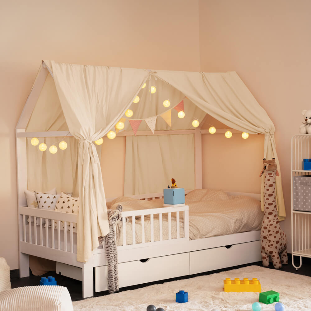 Home Deluxe Set de décoration pour lit d'enfant VELINDO Crème