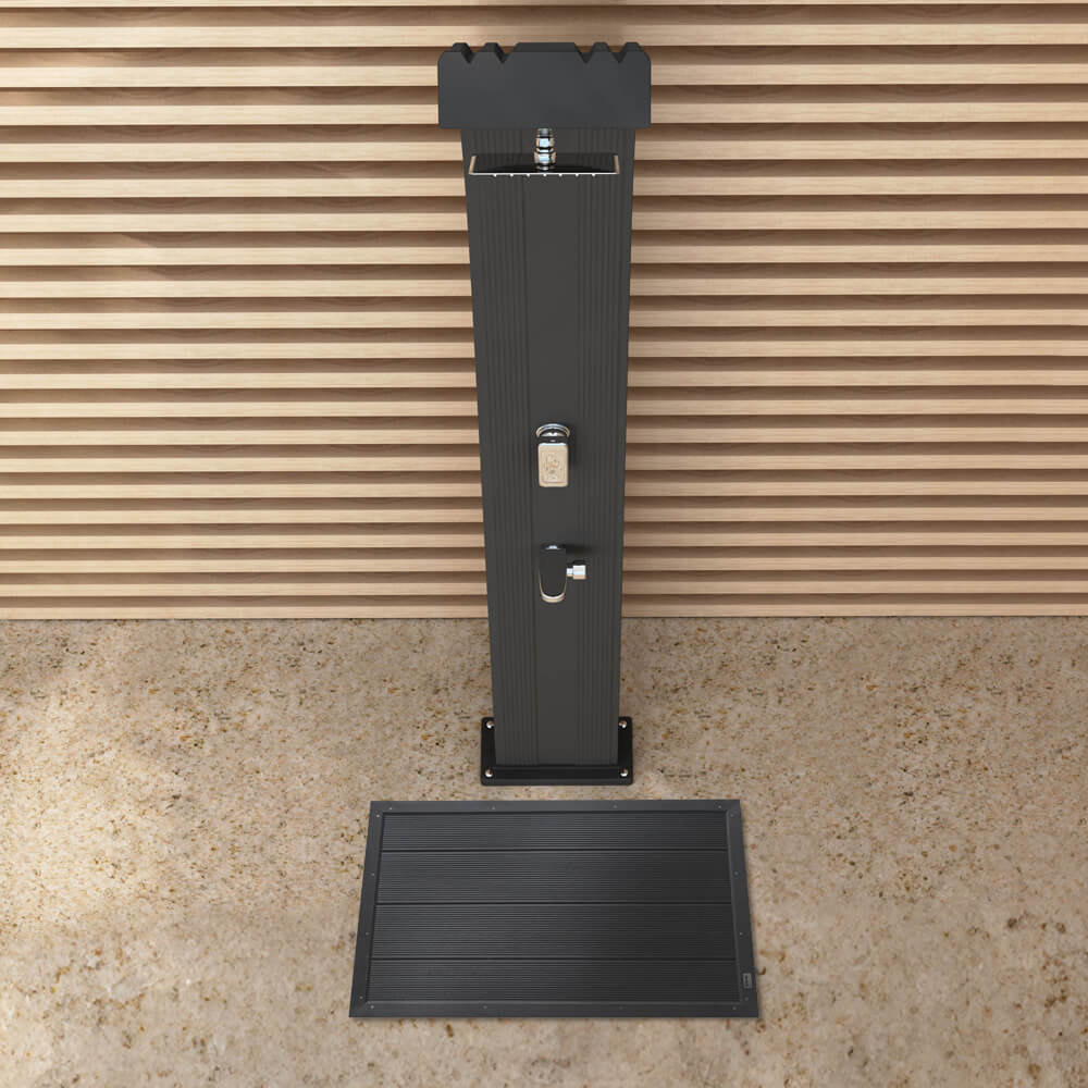 Home Deluxe Panel de suelo de WPC GAIA - 105 x 63 mm antracita