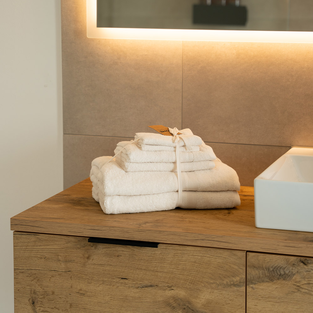 Home Deluxe Home Deluxe Set de serviettes 6 pcs. CUDDLE - Beige