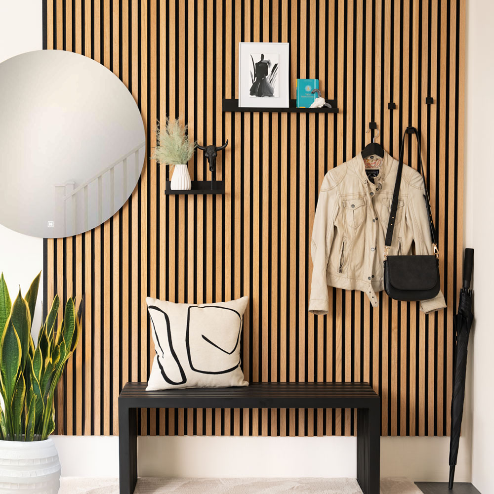 Home Deluxe Estante para panel acústico RESONA - 50 x 5 cm negro