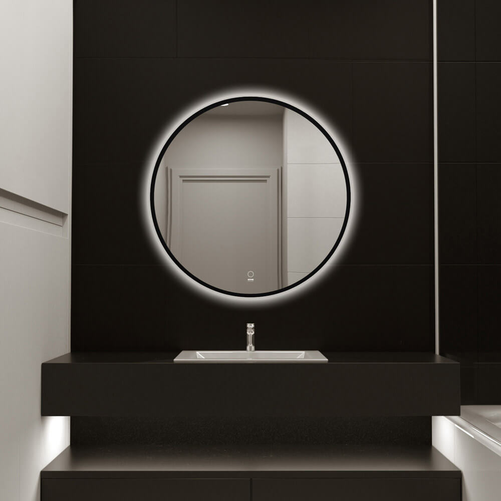 Home Deluxe Miroir LED rond DUBI - 80 cm