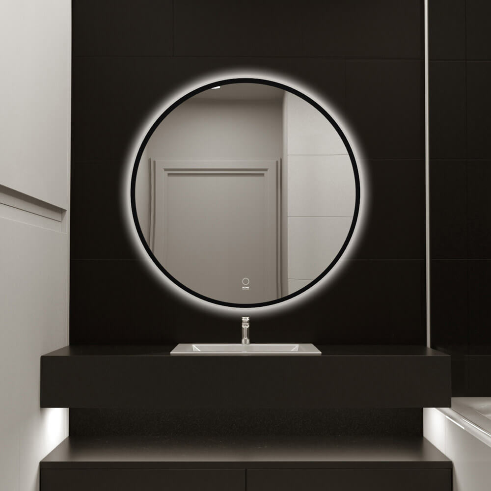 Home Deluxe Miroir LED rond DUBI - 100 cm