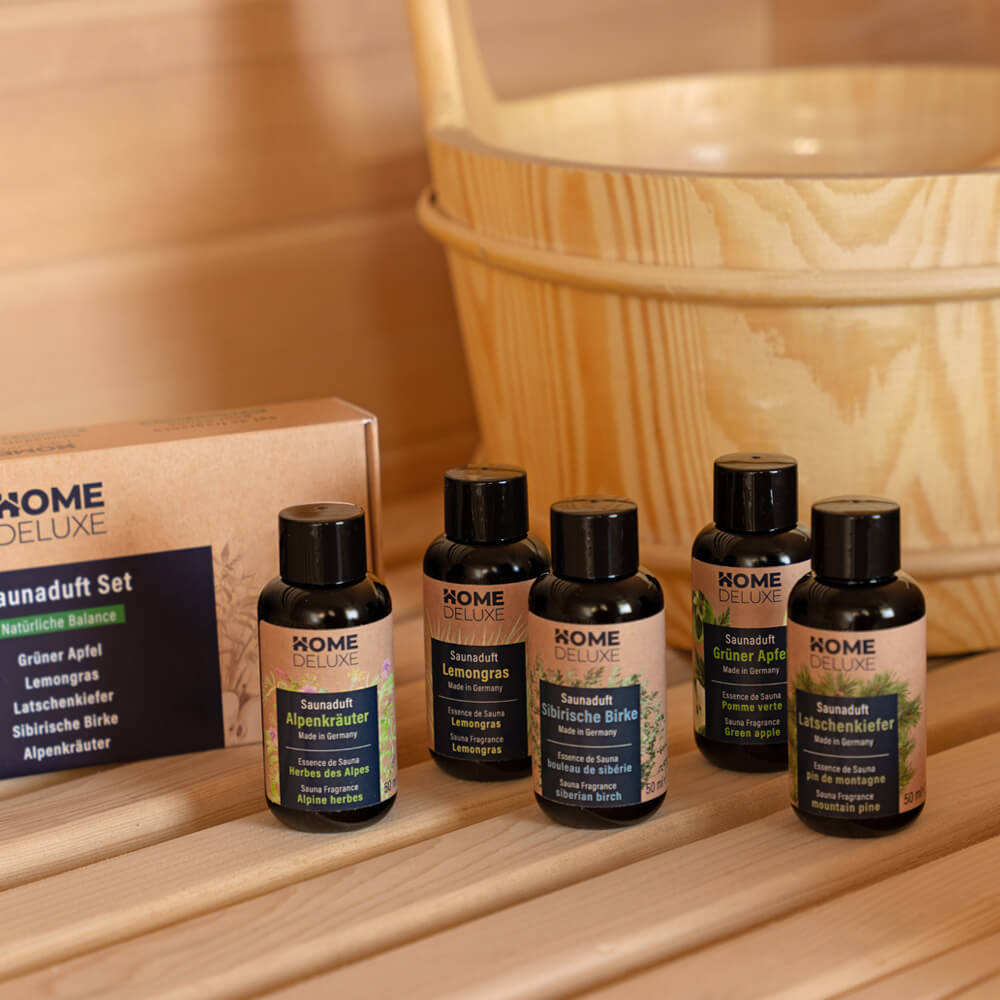 Home Deluxe Set de 5 senteurs pour sauna ZEN - Équilibre naturel