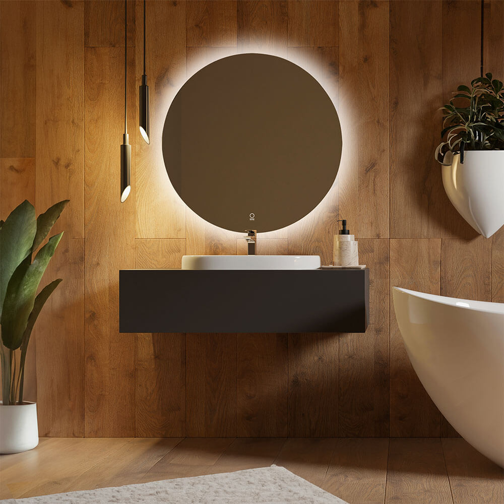 Home Deluxe Miroir LED rond SILA - 80 cm