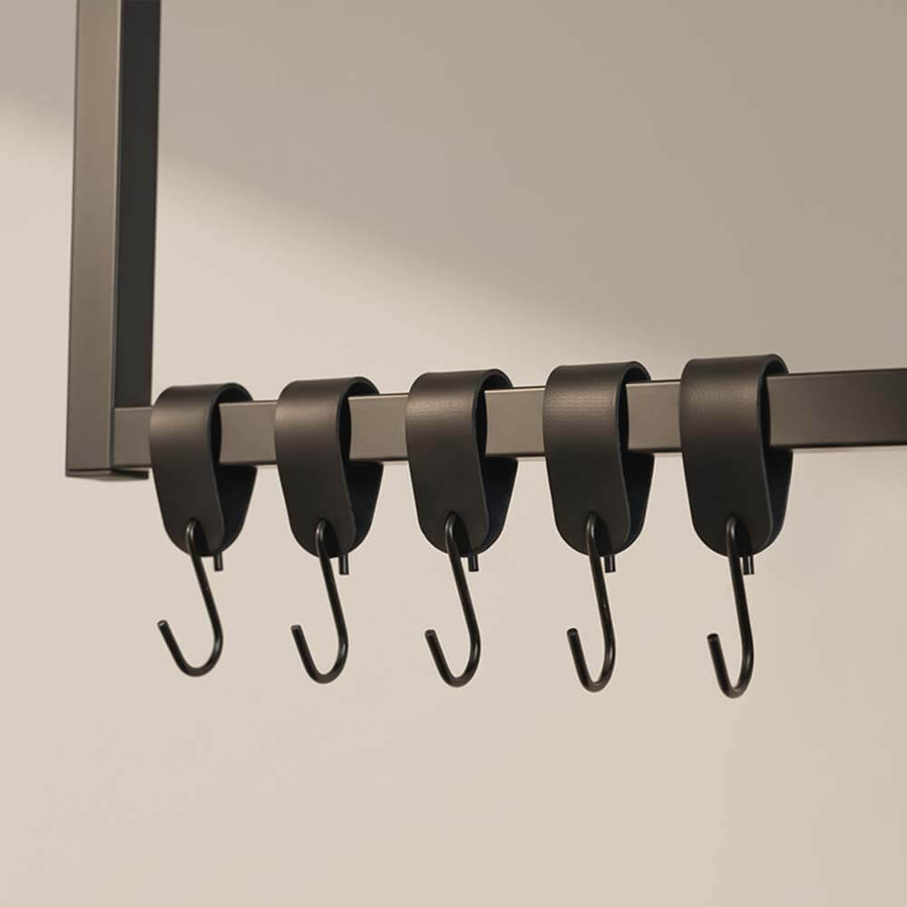 Home Deluxe Crochet en S SHAPE noir - Set de 50 pièces