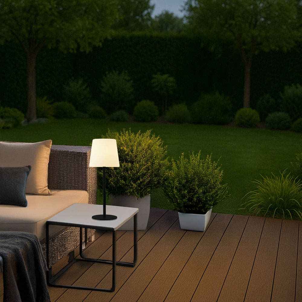 Home Deluxe Lampe de table solaire à LED CLARA - Blanc, couleurs RVB