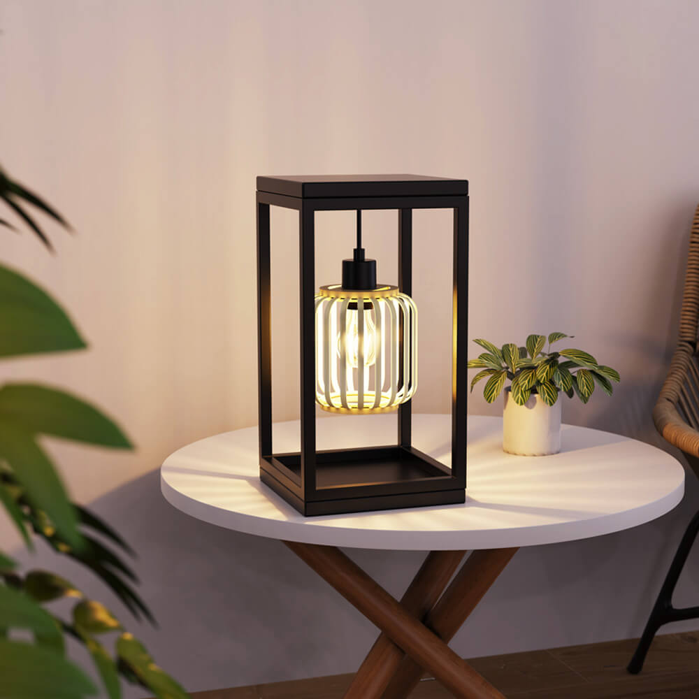 Home Deluxe Lampe de table ZITA - Noir