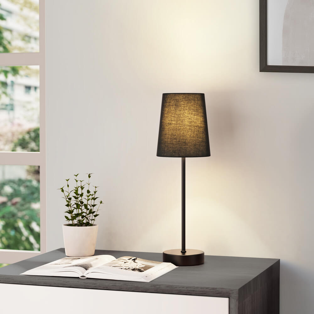 Home Deluxe Lampe de table VANA - Marron