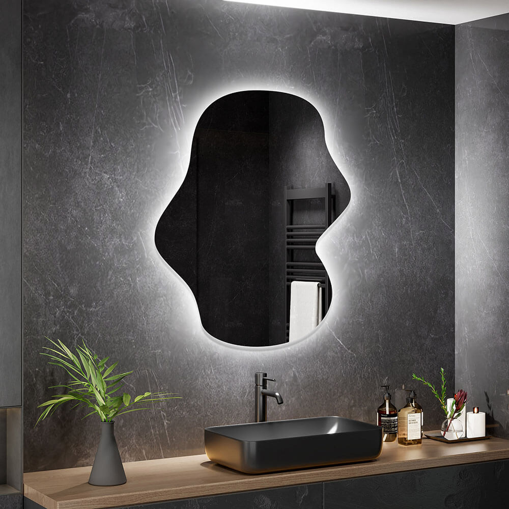 Home Deluxe Miroir LED LACE asymétrique - 60 x 80 cm