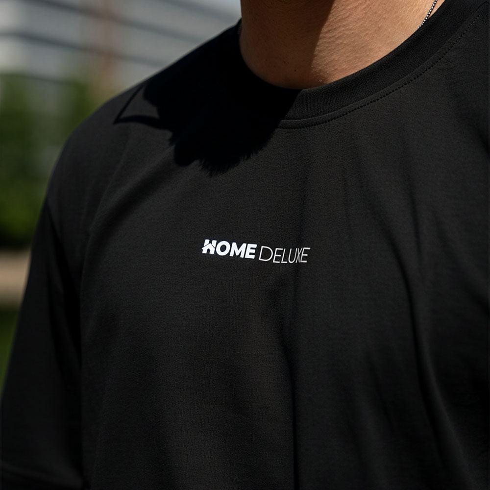 T-shirt Home Wear – Noir, Oversize XXL