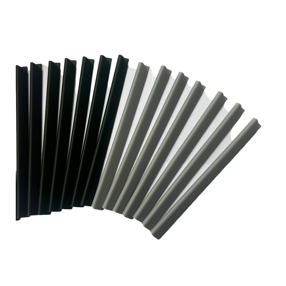 Home Deluxe Rail de serrage pour film de clôture DEDUS Set de 20 pièces - Gris foncé