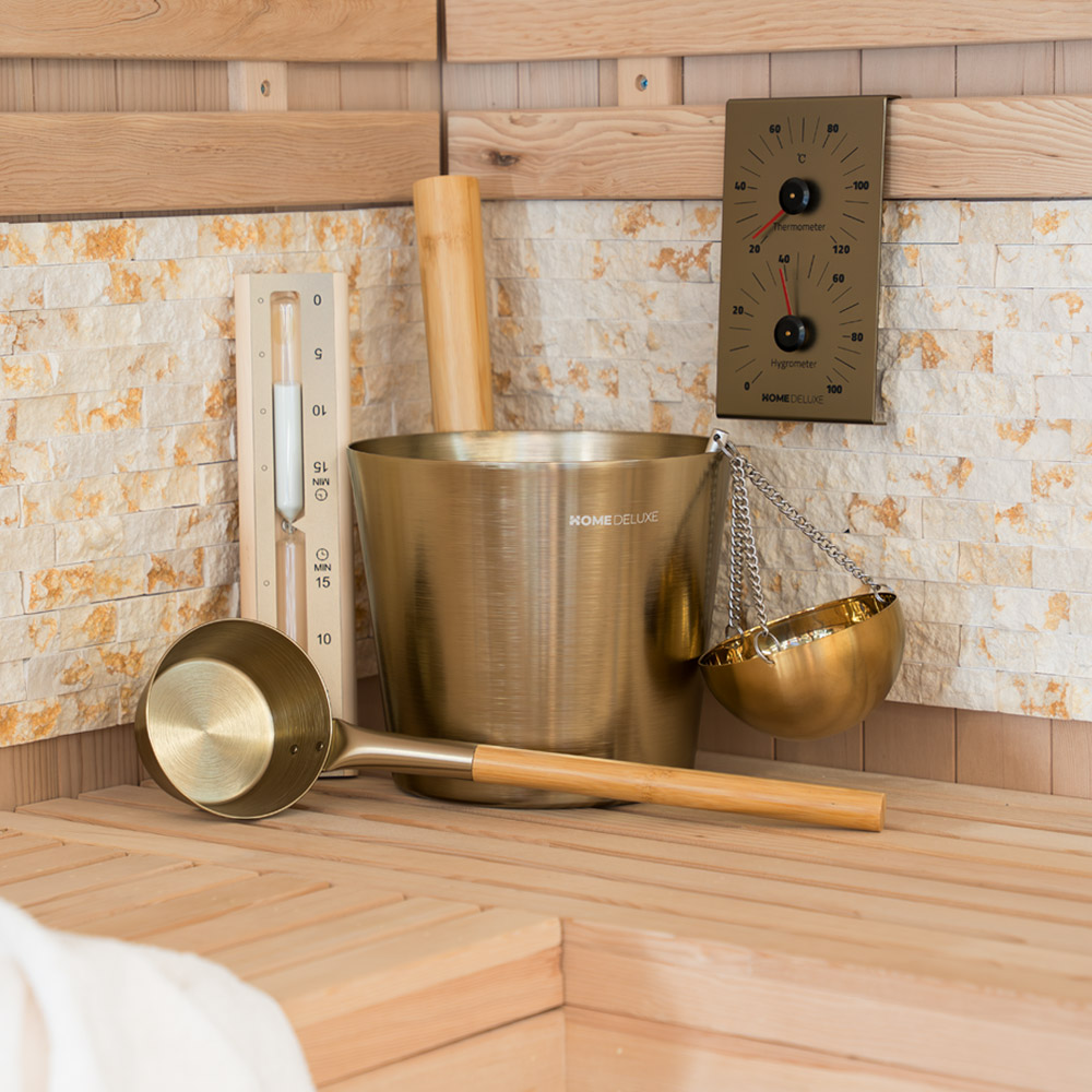 Home Deluxe Accessoires pour sauna THERA Gold - Kit complet