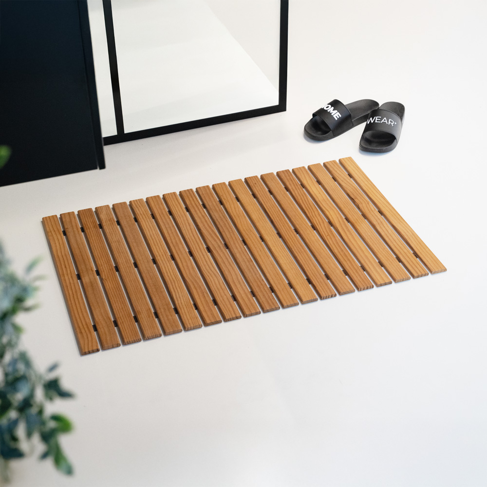 Home Deluxe Tapis de sauna en bois SANYA - Naturel
