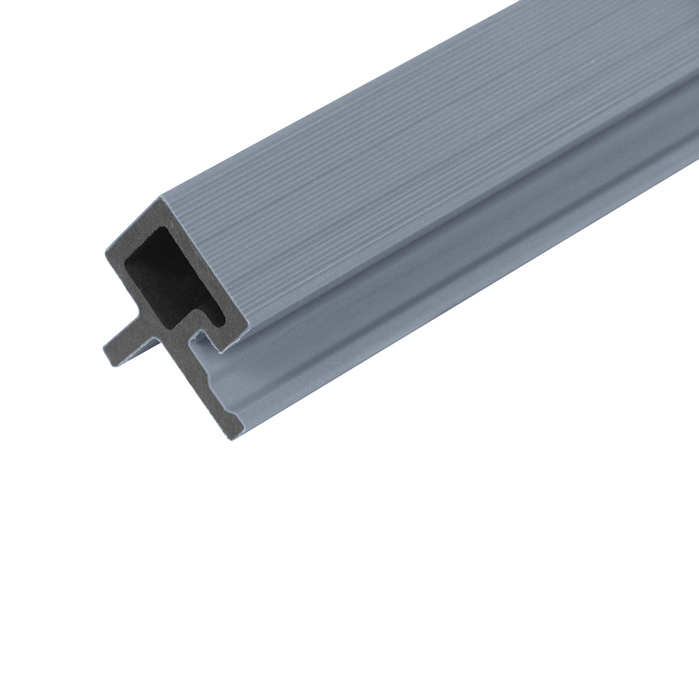 Home Deluxe Profilé d'angle WPC pour revêtement de façade SANO gris clair - jeu de 8 pièces