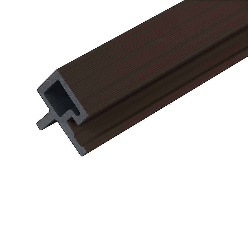 Home Deluxe Profilé d'angle WPC pour revêtement de façade SANO Noyer - jeu de 12 pièces