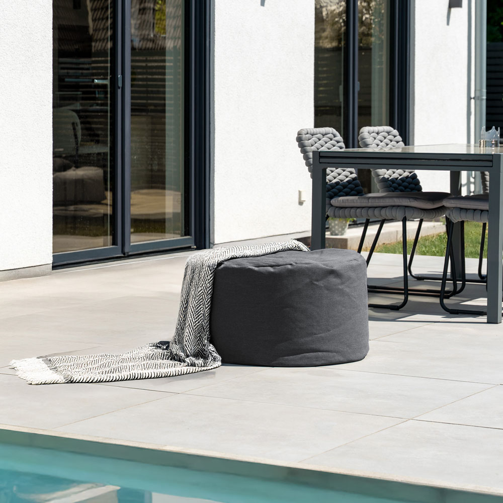 Home Deluxe XXL Outdoor Pouf CLOUD - Anthracite