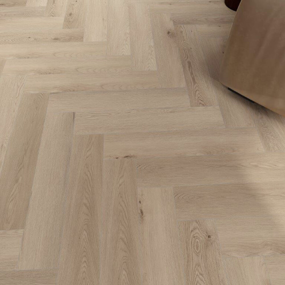 Home Deluxe Sol vinyle clipsable avec bruits d'impact ELORA - Chêne Beige 40 m²