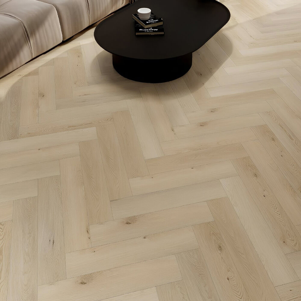 Home Deluxe Sol vinyle clipsable avec bruits d'impact ELORA - Chêne clair 30 m²