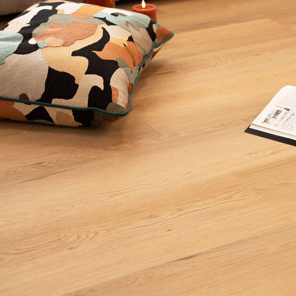 Home Deluxe Sol vinyle clipsable avec bruits d'impact LOMEA Chêne clair - 1 m².