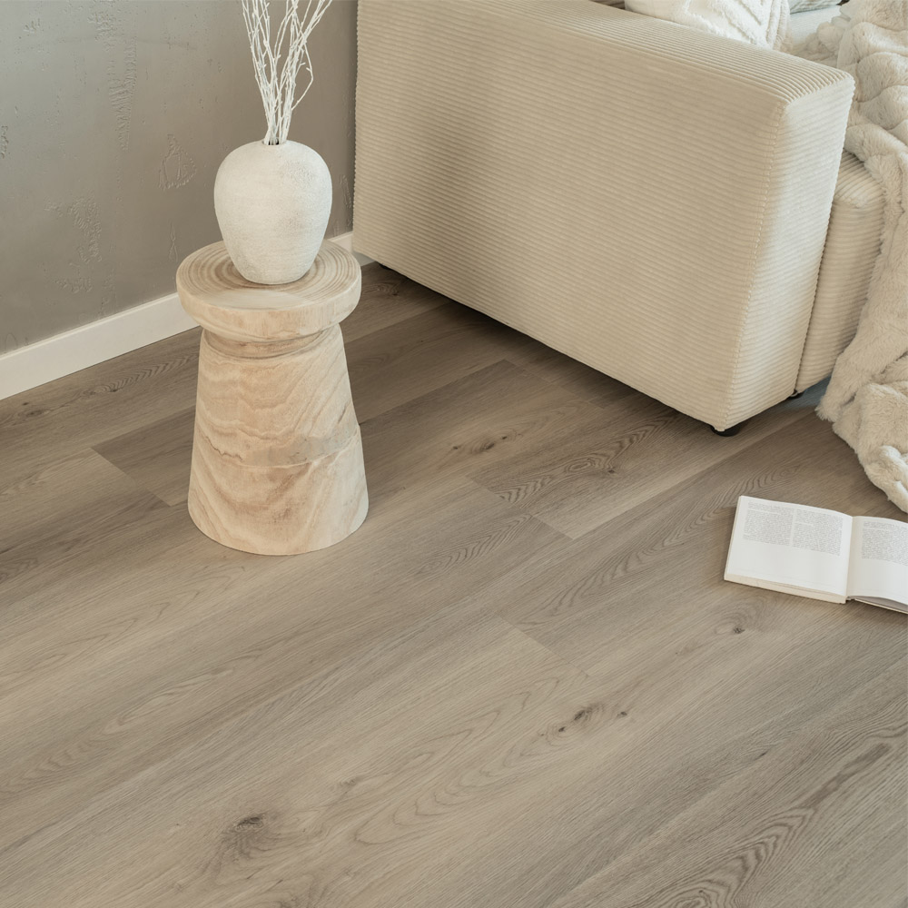 Home Deluxe Sol vinyle clipsable avec bruits d'impact LOMEA gris pierre - 20 m².