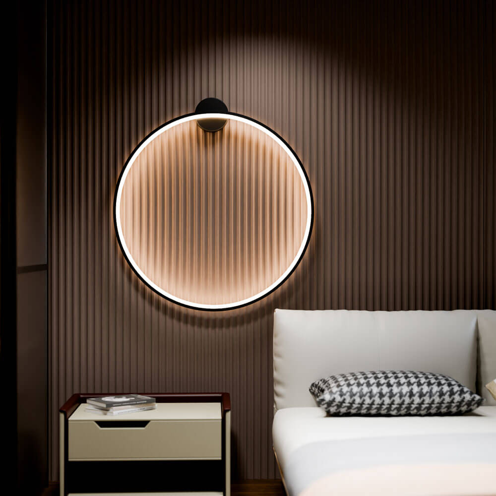 Home Deluxe Applique murale LED RAYON noir - 100 cm