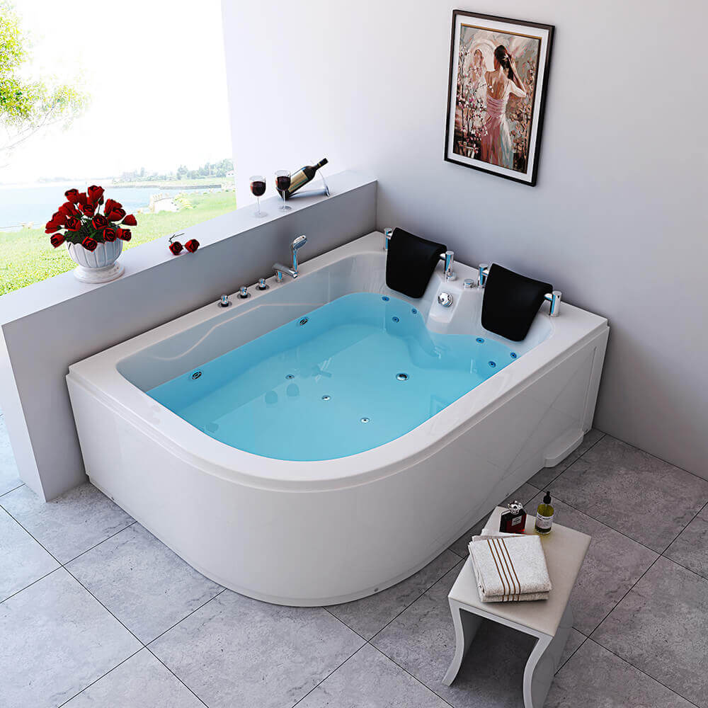 Home Deluxe Spa d'intérieur pour 2 personnes BLUE OCEAN XL - 180 x 120 cm gauche