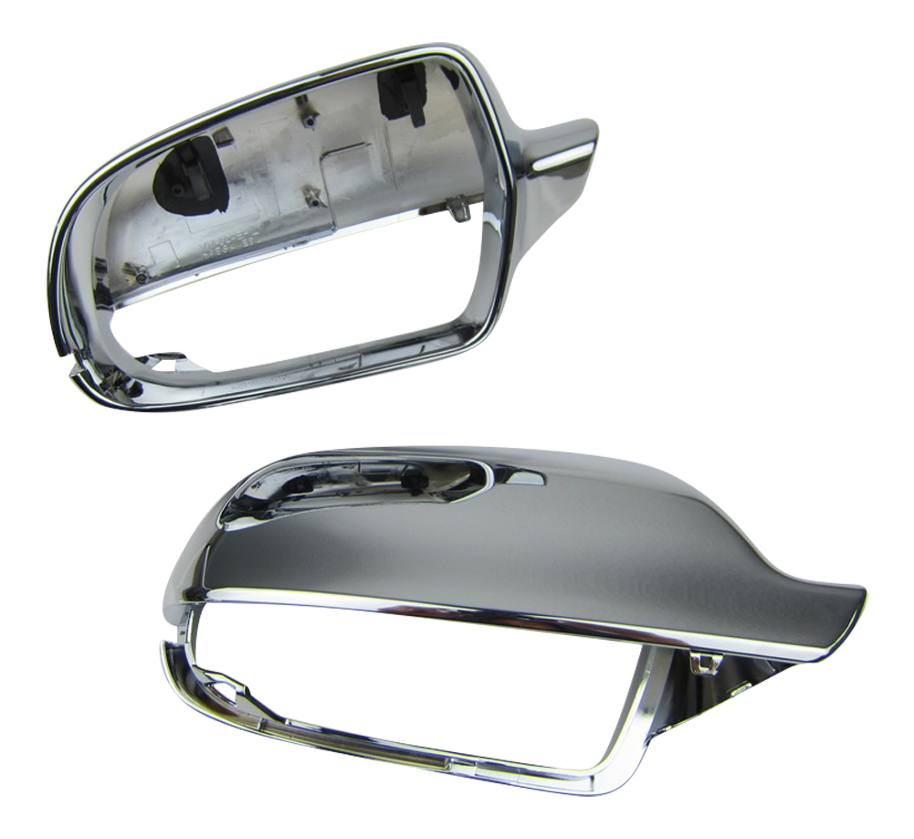 Spiegelgehäuse Spiegel Kappen Chrom KOMPLETTE GEHÄUSE für Audi A3 S3 RS3 8P #