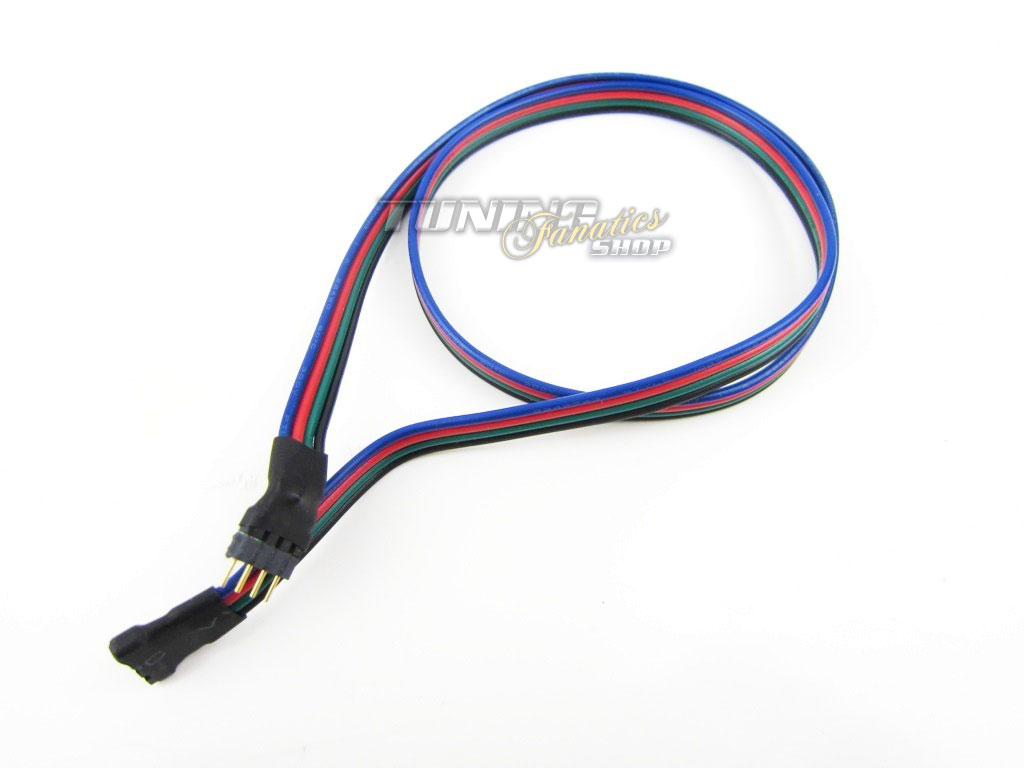1x 0,5M RGB Strip Verlängerung LED SMD Kette Kabel Stecker Verbinder Connector 4