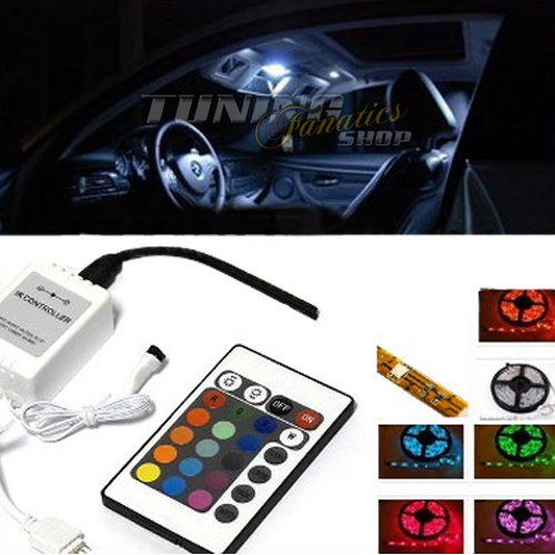 4er RGB LED SMD Innenraumbeleuchtung Fußraumbeleuchtung SET für viele Fahrzeuge