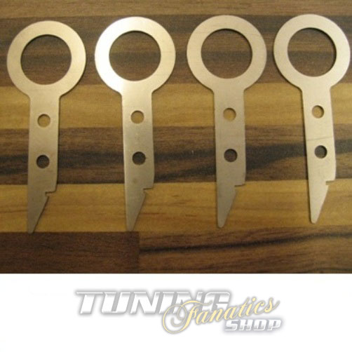 4x Navi Navigation Auto Radio Entriegelung Schlüssel Bügel für VW Seat Skoda