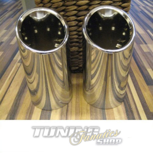 Original Audi Endrohre Auspuffblende Blenden in Chrom für Audi A4 B8 8K / A5 8T