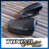 KOMPLETTE Gehäuse Carbon Look Spiegel Spiegelkappen Außenspiegel für Audi A6 S6 4F