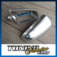 Alu Matt Spiegel Gehäuse Spiegelkappen Außenspiegel für Audi A4 S4 8E B6 B7