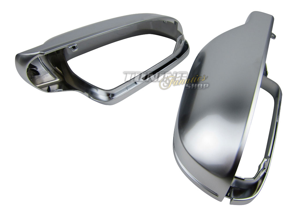 Alu Matt Spiegelgehäuse Spiegelkappen Spiegel Kappe für Audi A4 B8 8K Facelift