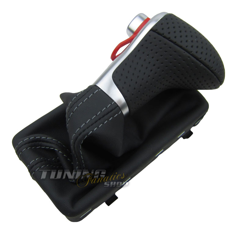 Original S-Line DSG Leder Schaltknauf Knauf Lochleder für Audi A6 4F 4G C6 C7