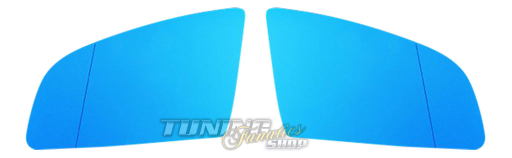 Spiegel Glas SET Außenspiegel Links Rechts Asphärisch Blau Beheizt Toter Winkel