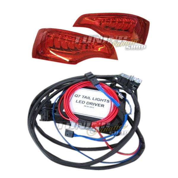 Original LED Rückleuchten für Audi Q7 4L Facelift Plug&Play Adapter = RHD