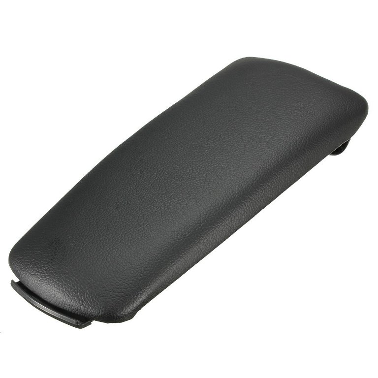 Deckel Abdeckung LEDER Bezug Schwarz Mittelarmlehne Zubehör für Audi A6 S6 4B C5