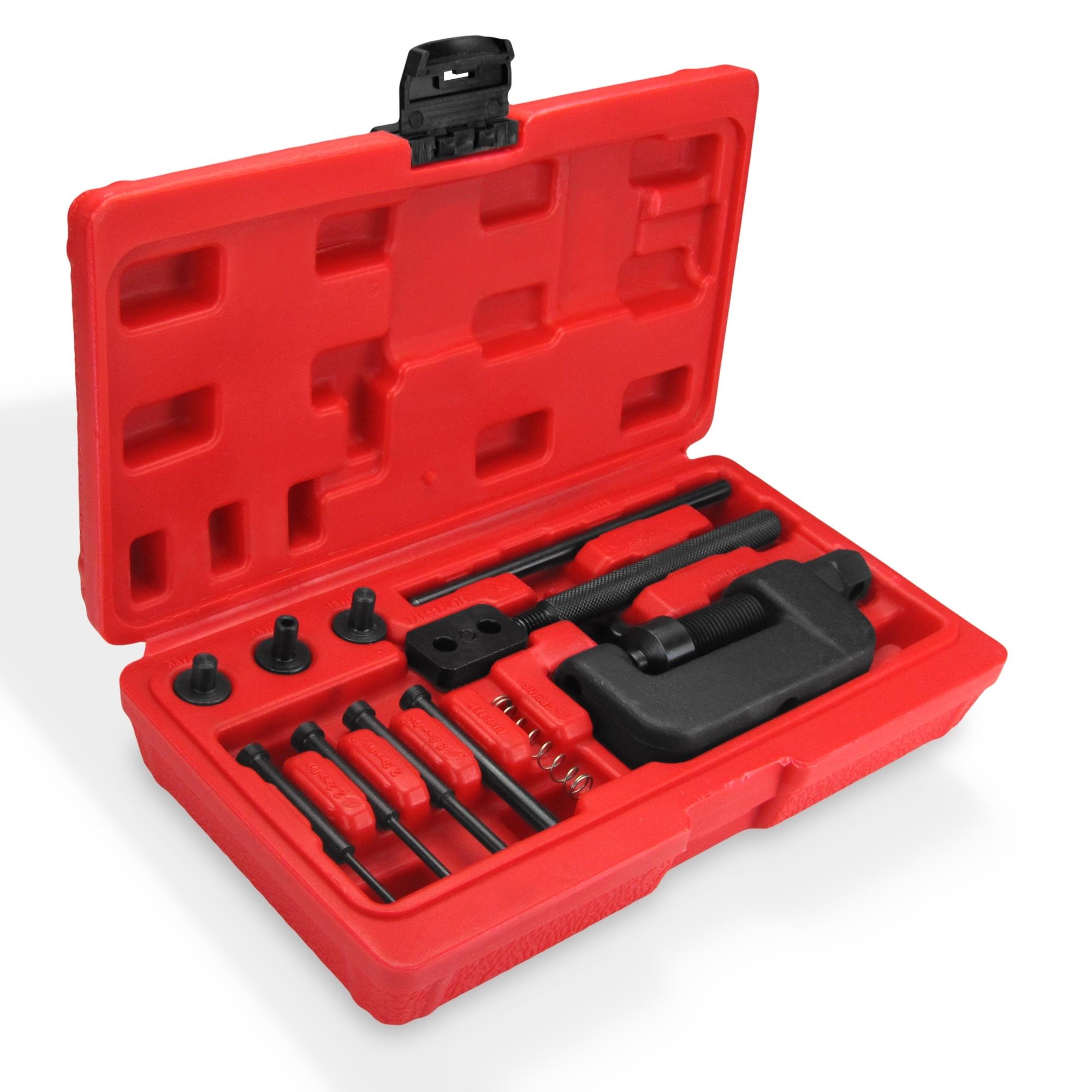 13tlg Motorrad Kettentrenner Trenn Niet Werkzeug Kettenwerkzeug Set im Koffer