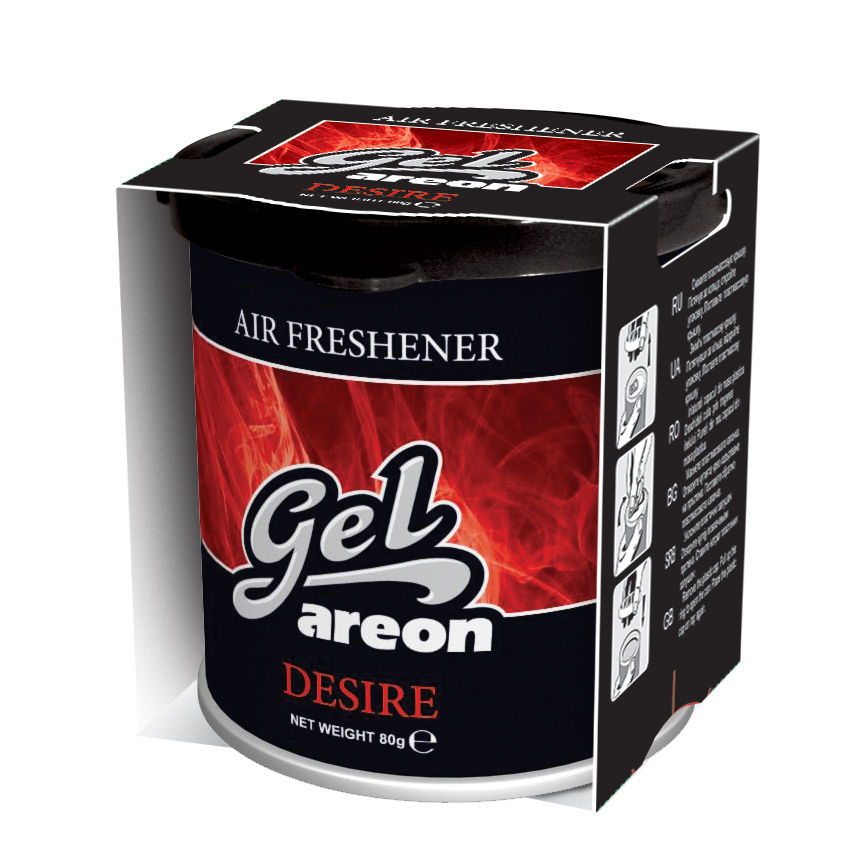 2x Original Areon Gel CAN Auto Duftdose Duftbaum Lufterfrischer DECKEL Sehnsucht