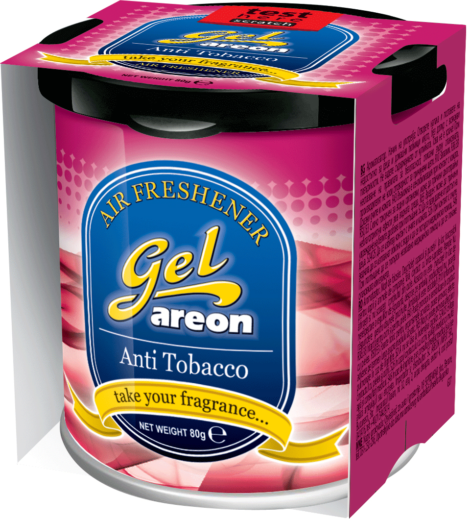 2x Original Areon Gel CAN Duftdose Duftbaum Lufterfrischer + DECKEL Anti Tabak