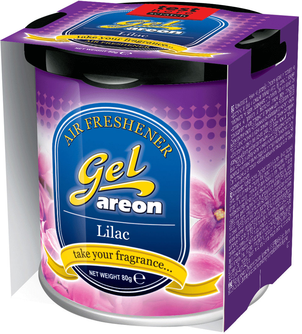 3x Original Areon Gel CAN Auto Duftdose Duftbaum Lufterfrischer + DECKEL Flieder