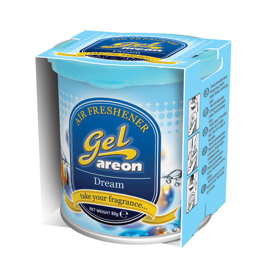 12x Original Areon Gel CAN Autogel Duftdose Duftbaum Lufterfrischer DECKEL Traum