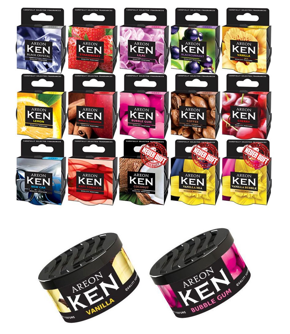 2x Original Areon KEN Auto Duftdose Duftbaum Lufterfrischer DECKEL FREIE AUSWAHL