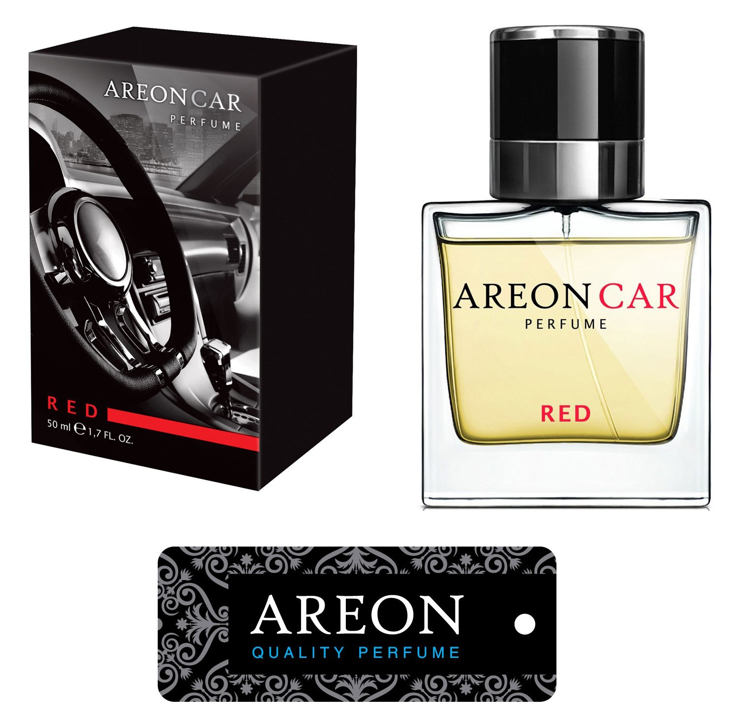 Original Areon LUX Auto Parfüm Lufterfrischer Duftdose Duftbaum RED LINE 50 ml