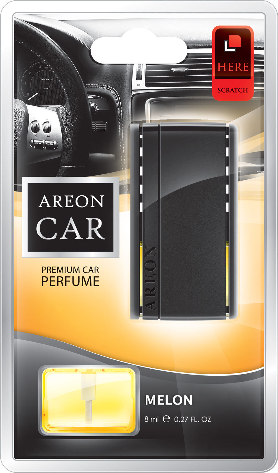 Original Areon LUX Auto Parfüm Lufterfrischer Duftbaum Lüftungsgitter Melone