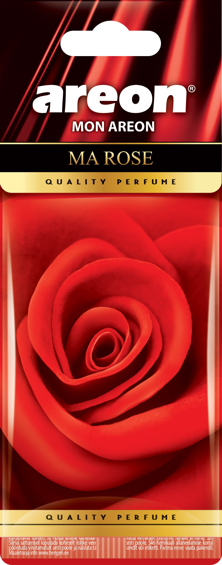 Original Areon Duftbaum Lufterfrischer Duftdose Autoduft Parfüm Duft Rose