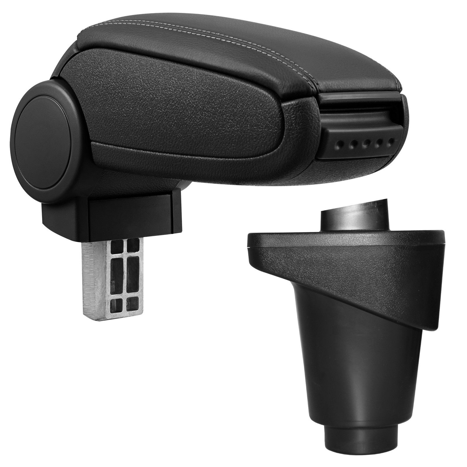 Armlehne Mittelarmlehne MAL Leder Bezug Schwarz für Fiat 500L (nur L)