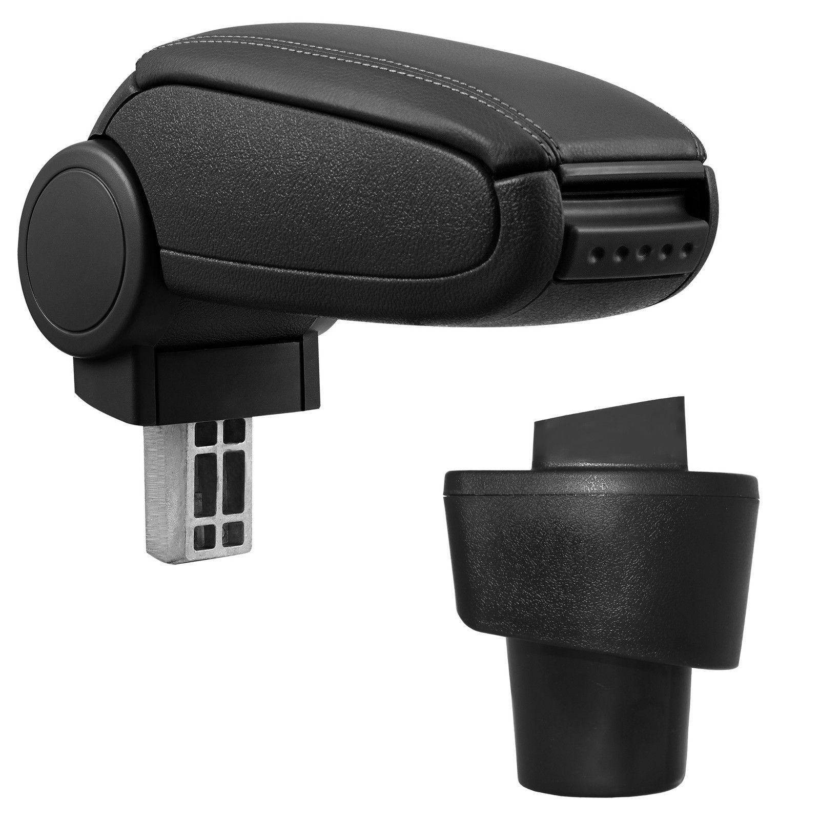 Armlehne Mittelarmlehne MAL Leder Bezug Schwarz für Renault Twingo III 3 2014-